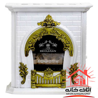 بخاری گازی شومینه ای بهکاران طرح پرنس مدل 28000