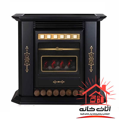 بخاری گازی طرح شومینه ای ایران شرق مدل 290 بنیامین طرح چوب